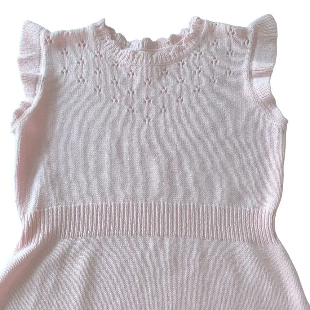 Cat & Jack Pink Pointelle Knit Dress